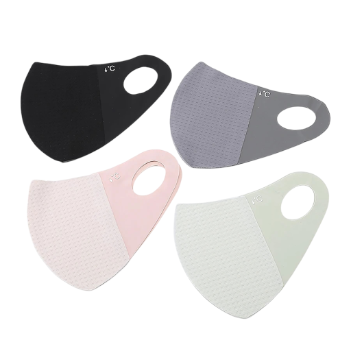 Zomerbeschermmasker voor het gezicht tegen de zon ademend licht 17,5 cm polyester masker voor dagelijks buitengebruik