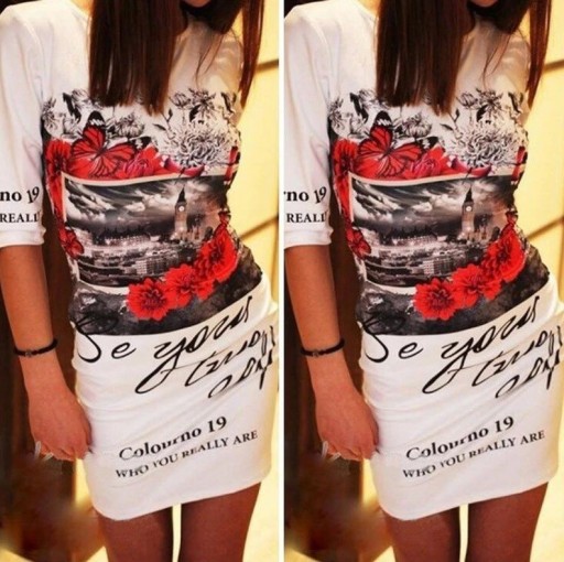 Zomerjurk met print voor dames