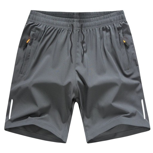 Zomersportshorts voor heren voor training, ademende shorts met elastische taille en zakken, comfortabele fitnessshorts voor de zomer