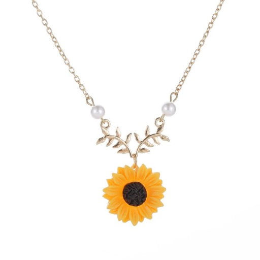 Zonnebloem ketting voor dames