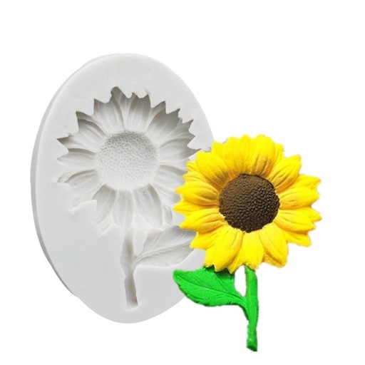 Zonnebloem siliconen mal