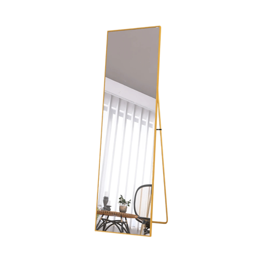 Zrcadlo do celé výšky stojací i nástěnné 150 x 40 cm Tvrzené sklo a hliníkový rám Do ložnice a předsíně i do obchodu s oblečením