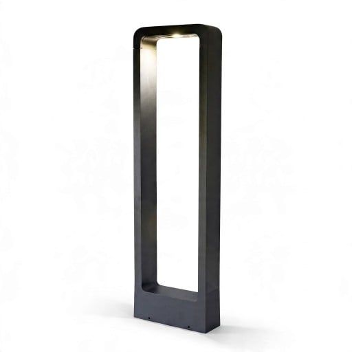 Zuilvormige LED-lamp voor de tuin 15 W COB Warm wit 3000 K 80 cm Aluminium behuizing DC 12 V Zwart Waterdichte verlichting voor gazon en landschap