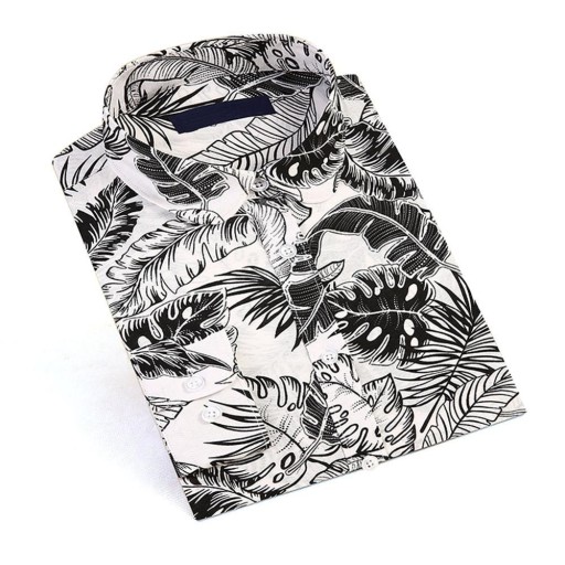 Zwart-wit bedrukt damesshirt