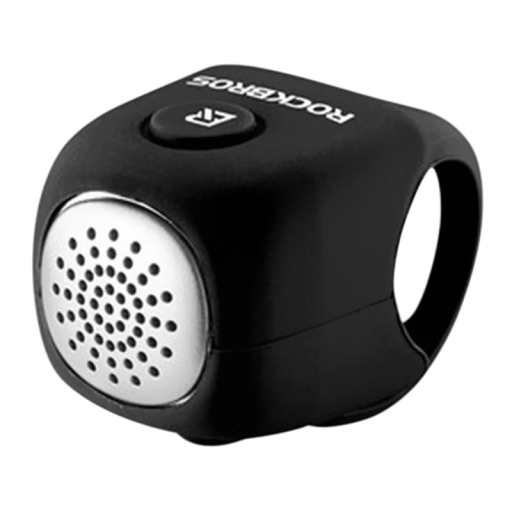 Zwarte elektrische fietsbel voor op het stuur 10 x 3,5 x 3 cm Siliconen hoes 3 tonen 90 dB Klein en elegant design Eenvoudig te gebruiken Veiligheidsaccessoire voor uw fiets