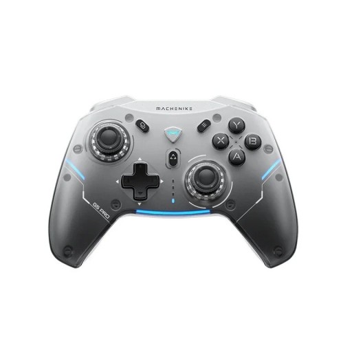 Zwarte MACHENIKE G5 Pro-gamecontroller met Hall-sensoren, RGB-achtergrondverlichting en ondersteuning voor pc-, Switch-, iOS-, Android- en Steam-games