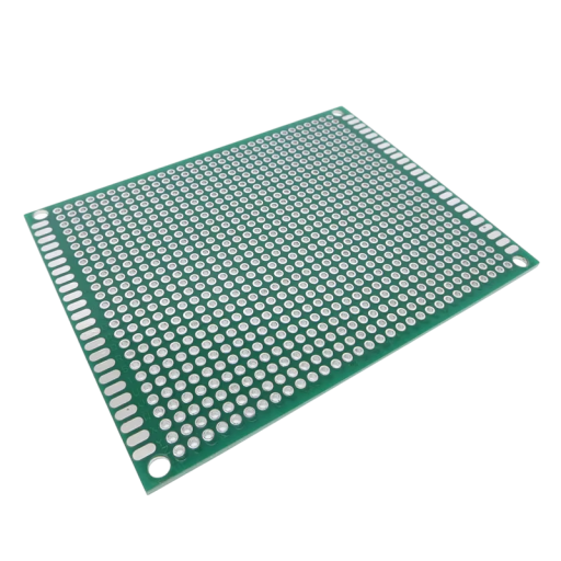 Zweiseitige universelle Prototypenplatine 7 x 9 cm DIY PCB Platine mit Leiterbahnen Standardabstand 2,54 mm Bohrungsdurchmesser 1 mm