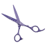 16 cm-es rozsdamentes acél fodrász olló professzionális hajvágó olló fodrász kiegészítők lila