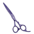 17,5 cm-es rozsdamentes acél fodrász olló Professzionális hajvágó olló Fodrász kiegészítők lila