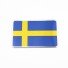 3D matrica Svédország zászlaja 2