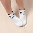 3D-Panda-Socken für Damen J1074 weiß