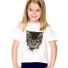 3D-T-Shirt für Mädchen mit einer Katze J605 F