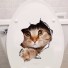 3D vodeodolná nálepka do kúpeľne - Pes a Mačka 1