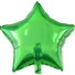 5 ks Balónků - hvězda ve více barvách zelená