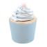 50 ks Košíčky na cupcakes pastelové světle modrá
