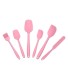 6 db szilikon gumibetét spatula rózsaszín
