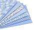 7 szt. Bawełnianej tkaniny 25 x 25 cm niebieski