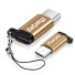 Adapter micro USB na USB-C A1284 złoto