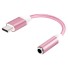 Adapter USB-C auf 3,5 mm Klinke K26 rosa