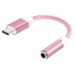 Adapter USB-C do gniazda K26 3,5 mm różowy
