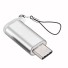 Adapter USB-C na Micro USB K127 srebrny