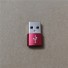 Adapter USB na USB-C K15 czerwony