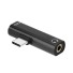 Adaptor pentru mufa USB-C la 3,5 mm / USB-C K140 negru