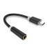 Adaptor USB-C la mufa K48 de 3,5 mm negru