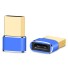 Adaptor USB la USB-C albastru