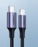 Adatkábel az Apple Lightning és az USB-C között szürke