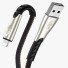 Adatkábel az Apple Lightning-hez az USB 1.2 m-re fekete