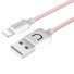 Adatkábel az Apple Lightning-hoz az USB K558-hoz rózsaszín