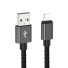 Adatkábel az Apple Lightning-hoz az USB K683-hoz fekete