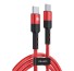 Adatkábel USB-C 60 W K657 piros