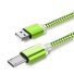 Adatkábel USB / Micro USB bővített csatlakozó zöld