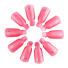 Agrafe de unghii colorate din plastic pentru îndepărtarea ojei cu gel UV Dispozitiv de îndepărtare a unghiilor artificiale 10 buc roz