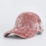 Aksamitna czapka różowy