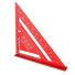 Aluminiowy trójkąt stolarski 17 cm czerwony