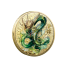 Animale mitice chinezești Monede de colecție Medalie comemorativă norocoasă Monedă comemorativă din mitologia chineză Monedă pictată placată cu aur 4x0,3 cm 1
