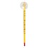 Aquariumthermometer mit Saugnapf gelb