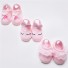 Aranyos baba zokni - 3 pár világos rózsaszín
