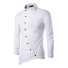 Asymetryczna koszula męska F539 biały