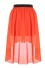 Asymetryczna spódnica damska A1905 pomarańczowy