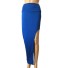 Asymetryczna spódnica damska niebieski