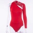 Asymmetrischer Damen-Body B689 rot