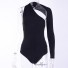 Asymmetrischer Damen-Body B689 schwarz