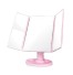 Asztali tükör T1862 világítással rózsaszín