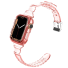 Átlátszó szilikon szíj Apple Watch 42 / 44 / 44 mm T890-hez rózsaszín