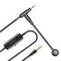 Audio kábel 3.5mm jack s mikrofónom 2 m čierna