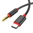 Audio kábel prepojovací USB-C / 3,5mm jack K64 čierna